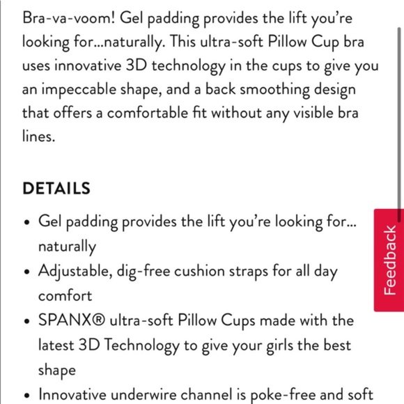 Spanx Pillow Cup push up bra - Picture 8 of 8